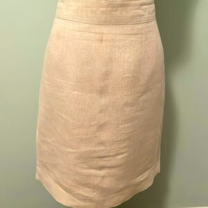 Banana Republic Lined Linen Skirt sz 10